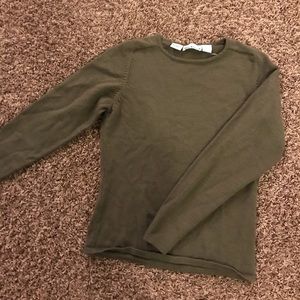 Vintage Anne Klein forest green fitted sweater